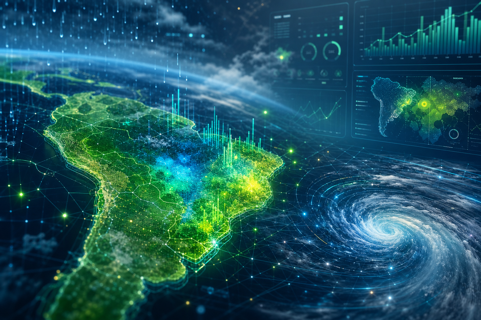 Imagem abstrata sobre dados climáticos